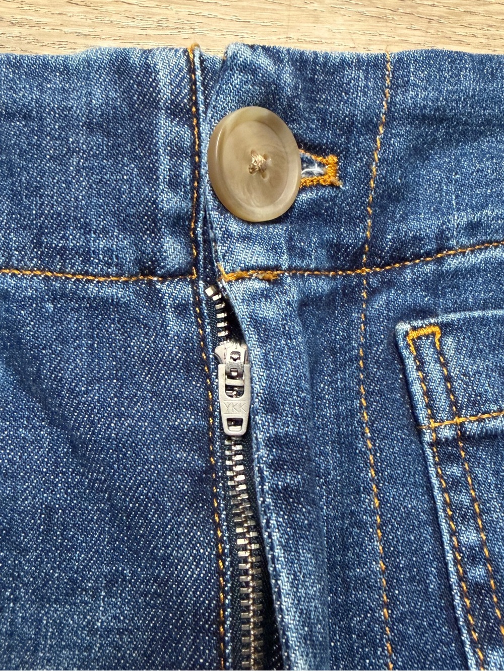 Maeve Blue Denim Colette Jeans Size 26 Flare Wide Leg - Picture 4 of 15